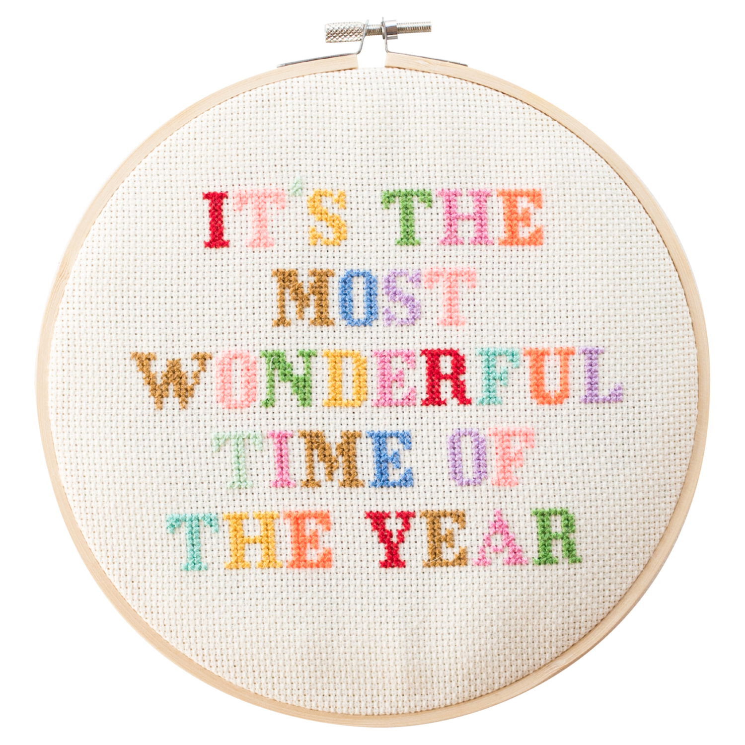 It's The Most Wonderful Time Cross Stitch Kit by Cotton Clara