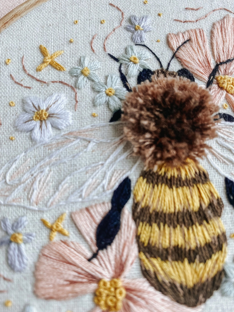 Honeybee Embroidery Kit by Harvest Goods Co.