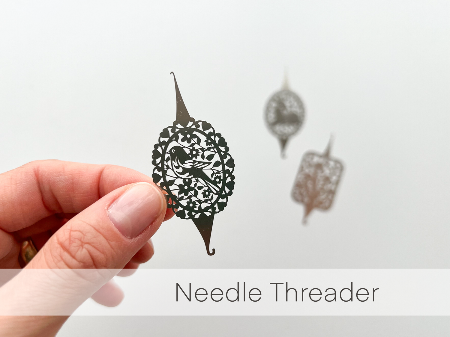 Needle threader for embroidery, cross stitch, sewing by Matryoshka Doll Shop